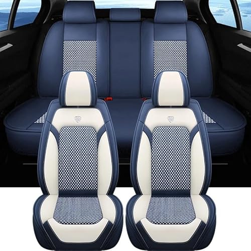 NIONGYN Set Autositzbezüge Kompatibel Mit Seat Für Ibiza 5-Sitzer, Autositzbezug, Auto-Innenbezüge, Komplettes Set, Universelle Vordersitze, Rückbank-Sitzbezug, Gepolsterte Kissen(color1,B) von NIONGYN