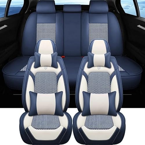 NIONGYN Set Autositzbezüge Kompatibel Mit Seat Für Ibiza 5-Sitzer, Autositzbezug, Auto-Innenbezüge, Komplettes Set, Universelle Vordersitze, Rückbank-Sitzbezug, Gepolsterte Kissen(color1,color1) von NIONGYN