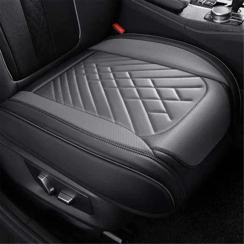 NIONGYN Set Autositzbezüge Kompatibel Mit VW Für Golf Für Passat Für CC Universal-Autositzbezug Kissen Autositz-Schutzpolster Auto-Sitzbezug Vorne Hinten(Gray,Front) von NIONGYN