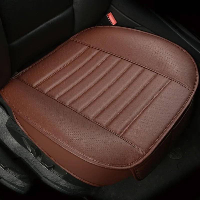 NIONGYN Set Autositzbezüge Kompatibel Mit Volvo Full Series Four Seasons General Autositzkissen Autopolster Auto-Styling Autositzbezug Autositz-Schutzpolster(Brown,1pc Front seat pad) von NIONGYN