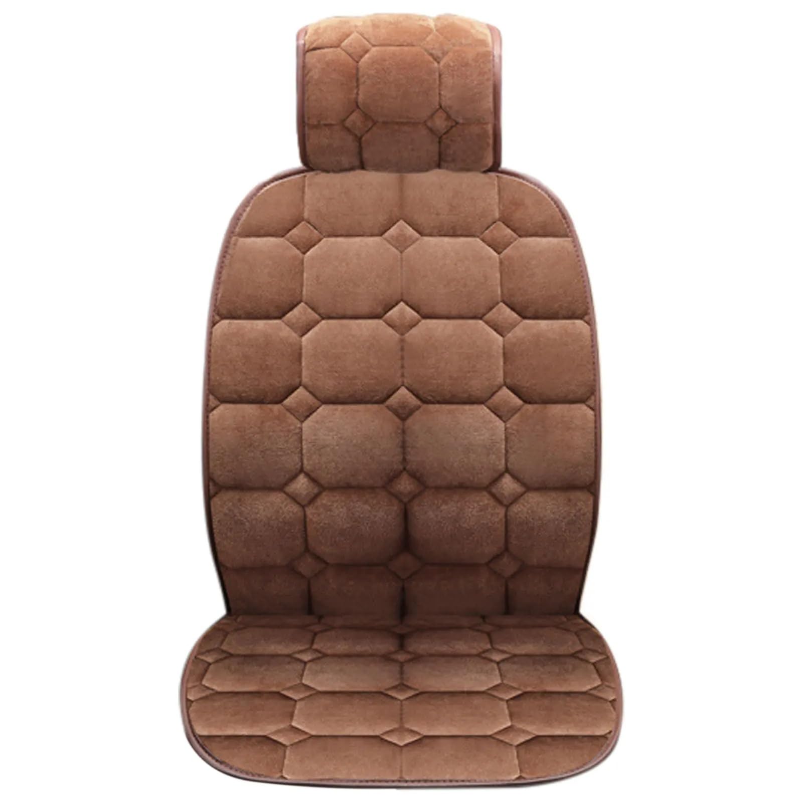 NIONGYN Set Autositzbezüge Universal Auto Kissen Vorne Auto Sitz Abdeckung Protektoren Für Autos Weichen Sitz Schutz Sitzbezüge Automobil Innen(Brown) von NIONGYN