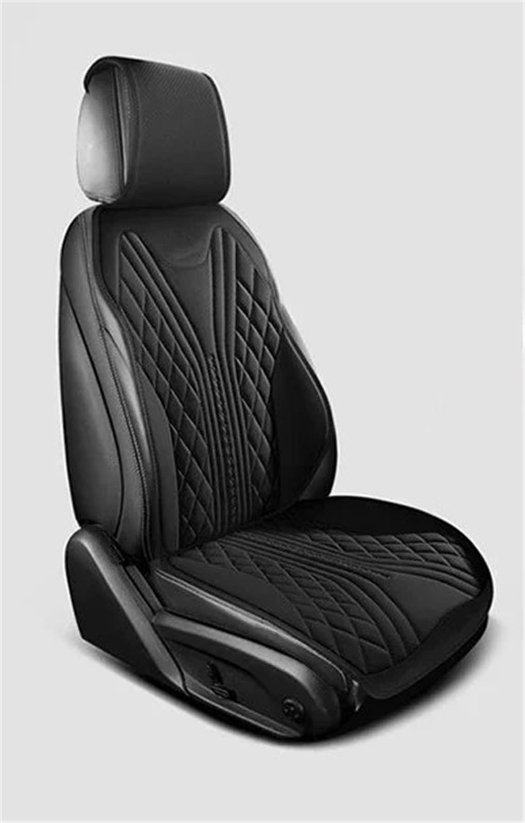 NIONGYN Set Autositzbezüge Universal Auto Sitz Abdeckung Atmungsaktive Pad Matte Auto Kissen Auto Vorne Hinten Sitz Abdeckung Automobil Innen Auto Sitz Schutz Pads(Black,Front) von NIONGYN