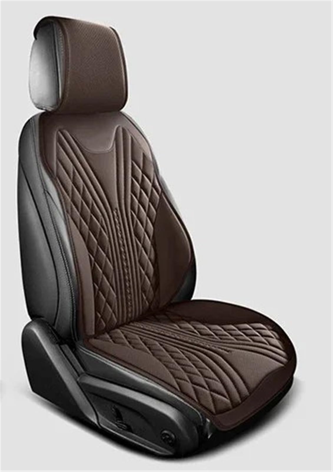 NIONGYN Set Autositzbezüge Universal Auto Sitz Abdeckung Atmungsaktive Pad Matte Auto Kissen Auto Vorne Hinten Sitz Abdeckung Automobil Innen Auto Sitz Schutz Pads(Brown,Front) von NIONGYN