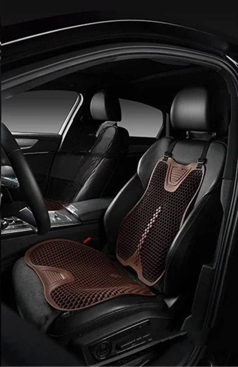 NIONGYN Set Autositzbezüge Universal Auto Sitz Abdeckung Kissen Atmungsaktive Pad Innen Sitz Rückenlehne Pad Für Auto Sitz Schutz Automobil Innen Auto Sitzkissen(Brown) von NIONGYN