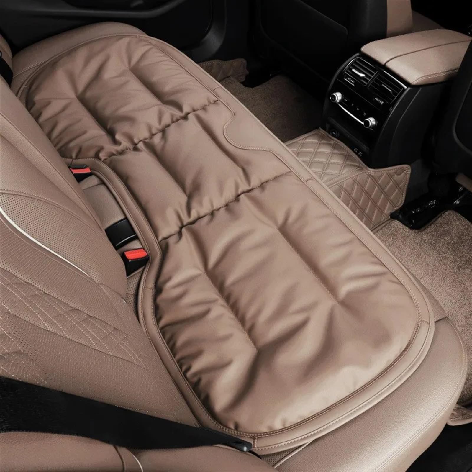 NIONGYN Set Autositzbezüge Universal Auto Sitzbezüge Kissen Sitz Schutzhülle Auto Zubehör Auto Vorne/hinten Sitz Abdeckung Automobil Innen Auto Sitzkissen(Coffee,C) von NIONGYN