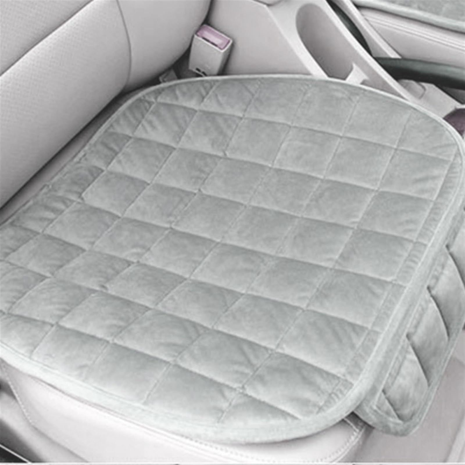 NIONGYN Set Autositzbezüge Universal Auto Sitzbezug Vorne RearWarm Auto Rücksitz Schutz Matte Innen Sitzen Pad Für LKW SUV Van Auto Sitzkissen Auto Zubehör(Gray,1pc Front) von NIONGYN