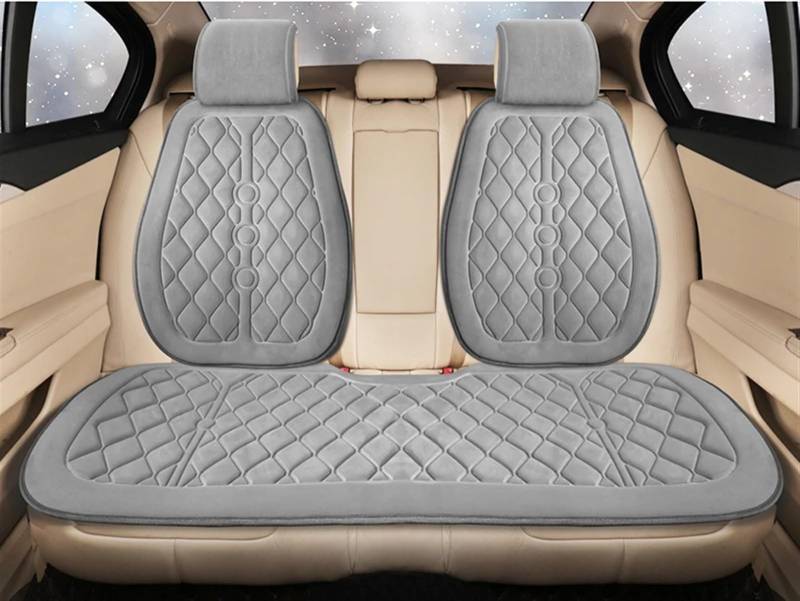 NIONGYN Set Autositzbezüge Universal Auto Sitzkissen Auto Vorne/hinten Sitz Abdeckung Automobil Innen Auto Sitz Schutz Pads Automobil Innen(Gray,D) von NIONGYN