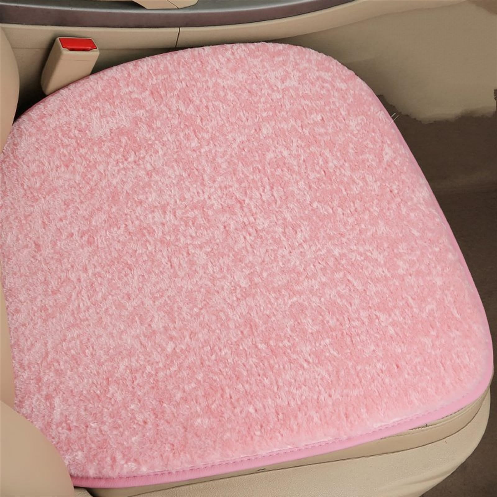 NIONGYN Set Autositzbezüge Universal Auto Sitzkissen Automobil Innen Auto Sitz Schutz Pads Auto Vorne/hinten Sitz Abdeckung Auto Kissen(Pink,Front) von NIONGYN