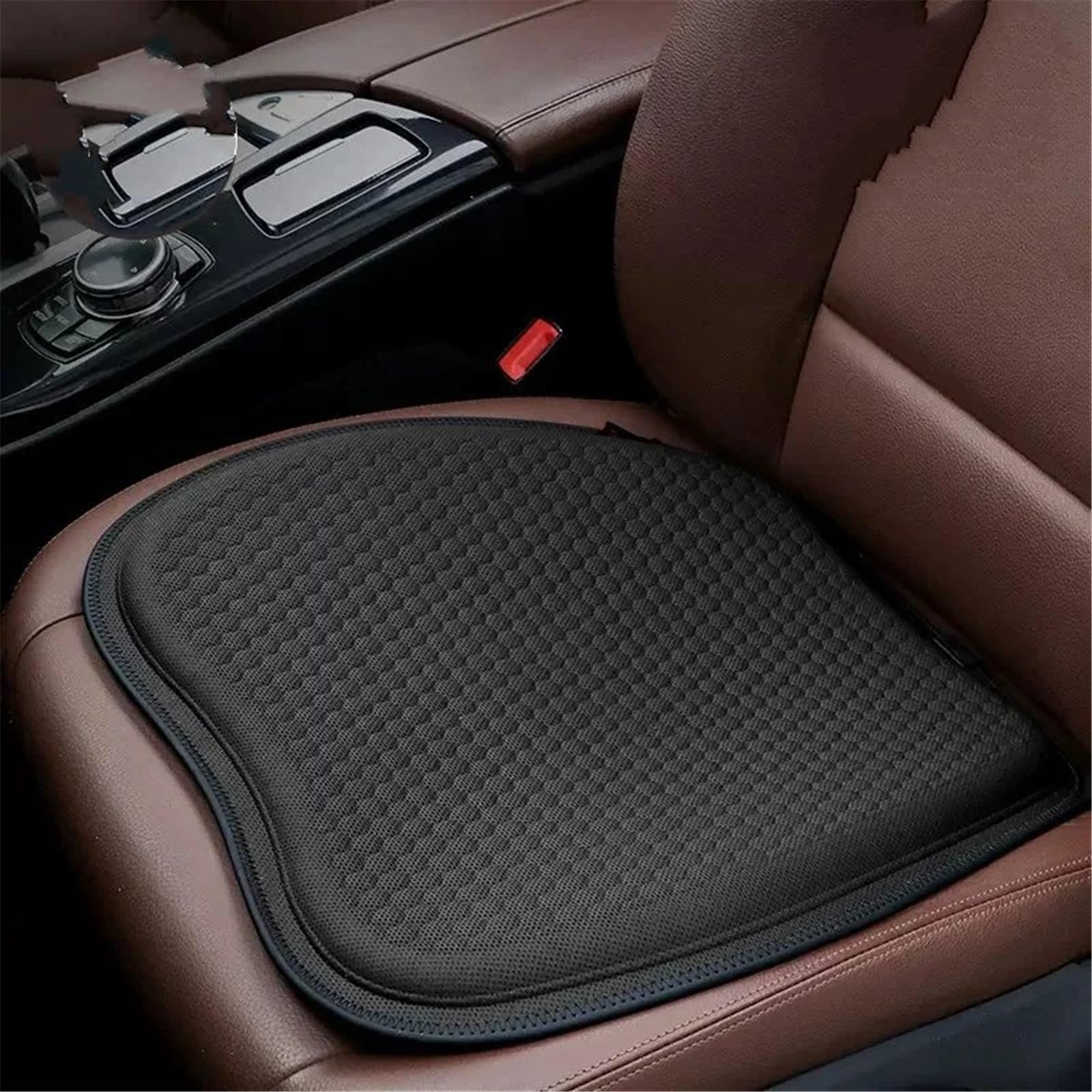 NIONGYN Set Autositzbezüge Universal Auto Sitzkissen Quadratische Kissen Seat Protector Automobil Innen Auto Sitz Schutz Pads Auto Zubehör(Black) von NIONGYN