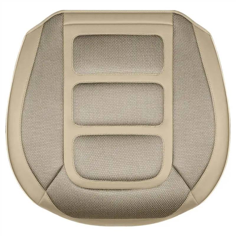 NIONGYN Set Autositzbezüge Universal Automobil Innen Auto Sitz Schutz Pads Auto Vorne/hinten Sitz Abdeckung Auto Zubehör Auto Kissen Schutz Matte(Beige,Full Set) von NIONGYN