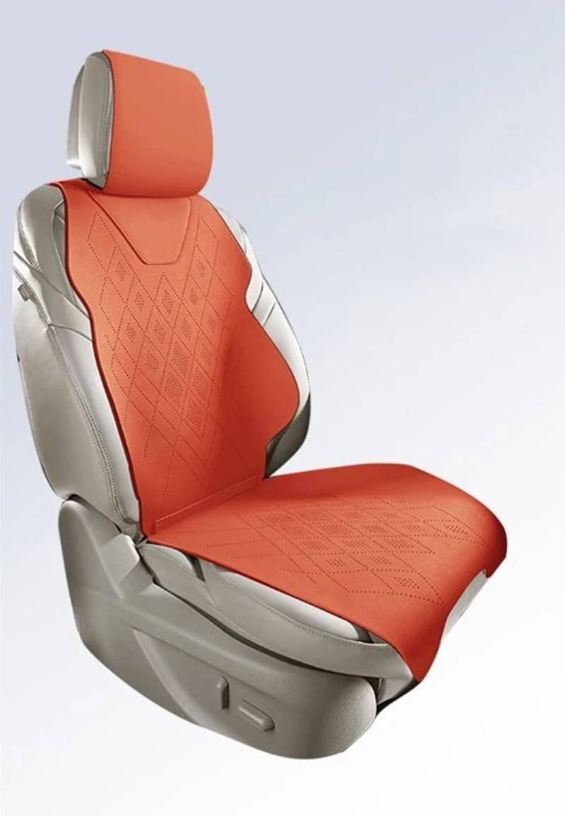 NIONGYN Set Autositzbezüge Universal Für Fit Auto Zubehör Sitz Pad Halb Abgedeckt Für Limousine SUV Universal-Set Abdeckung Auto Voller Sitz Schutz Kissen Pad(Orange) von NIONGYN