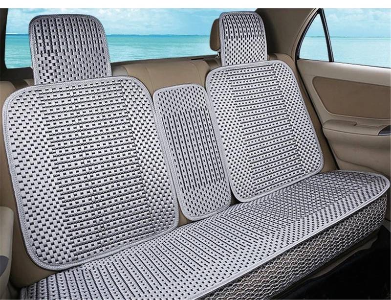 NIONGYN Set Autositzbezüge Universal Full Protect Auto Sitzbezug Kissen Automobil Sitz Pad Alle Jahreszeiten Automobil Innen Auto Sitz Schutz Pads(Gray,Rear) von NIONGYN