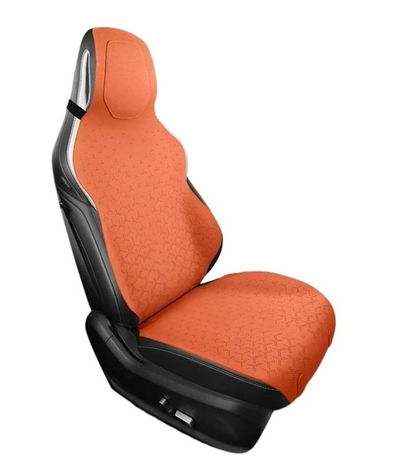 NIONGYN Set Autositzbezüge Universal Sitzbezug Atmungsaktive Vier Jahreszeiten Sitzkissen Automobil Innen Auto Sitz Schutz Pads Auto Zubehör(Orange) von NIONGYN