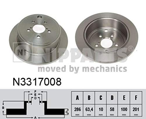 Nipparts Frankreich n3317008 Bremsscheibe, 2-teilig von NIPPARTS FRANCE