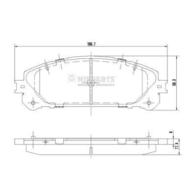 Nipparts Frankreich n3602139, MTB, 4-teilig von NIPPARTS FRANCE