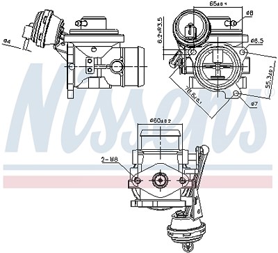 Nissens AGR-Ventil [Hersteller-Nr. 98302] für VW, Seat, Audi von NISSENS