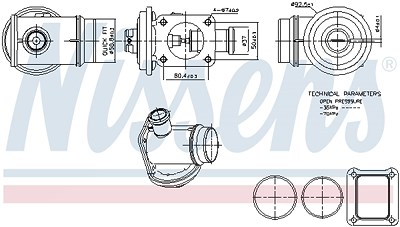 Nissens AGR-Ventil [Hersteller-Nr. 98363] für BMW von NISSENS