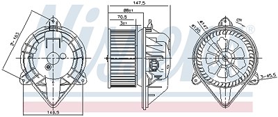 Nissens Innenraumgebläse [Hersteller-Nr. 87024] für Nissan, Opel, Renault, Renault Trucks von NISSENS