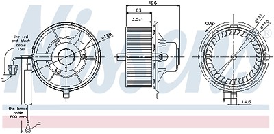 Nissens Innenraumgebläse [Hersteller-Nr. 87031] für Seat, VW von NISSENS