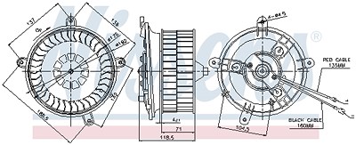 Nissens Innenraumgebläse [Hersteller-Nr. 87041] für Mercedes-Benz von NISSENS