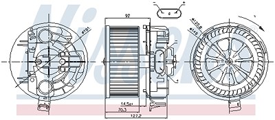 Nissens Innenraumgebläse [Hersteller-Nr. 87043] für Renault von NISSENS