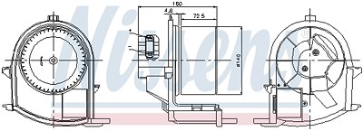 Nissens Innenraumgebläse [Hersteller-Nr. 87047] für Renault von NISSENS