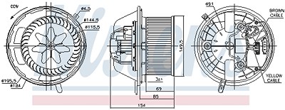 Nissens Innenraumgebläse [Hersteller-Nr. 87062] für BMW von NISSENS