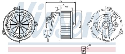 Nissens Innenraumgebläse [Hersteller-Nr. 87129] für Citroën, Fiat, Peugeot von NISSENS