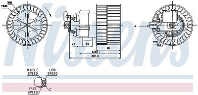 Nissens Innenraumgebläse [Hersteller-Nr. 87154] für Opel von NISSENS