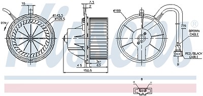 Nissens Innenraumgebläse [Hersteller-Nr. 87155] für VW von NISSENS