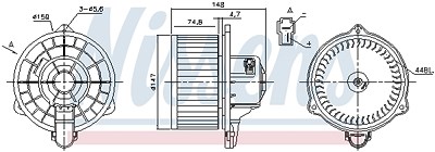 Nissens Innenraumgebläse [Hersteller-Nr. 87161] für Ford, Mazda von NISSENS