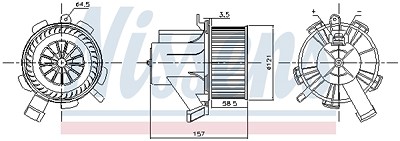 Nissens Innenraumgebläse [Hersteller-Nr. 87208] für Smart von NISSENS