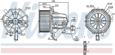 Nissens Innenraumgebläse [Hersteller-Nr. 87215] für Audi von NISSENS