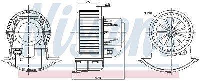 Nissens Innenraumgebläse [Hersteller-Nr. 87272] für VW von NISSENS