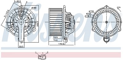 Nissens Innenraumgebläse [Hersteller-Nr. 87335] für Hyundai, Kia von NISSENS