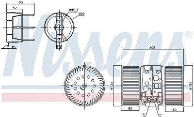 Nissens Innenraumgebläse [Hersteller-Nr. 87356] für Renault von NISSENS