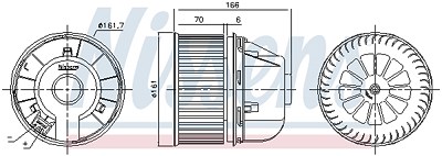 Nissens Innenraumgebläse [Hersteller-Nr. 87488] für Ford von NISSENS