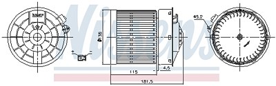 Nissens Innenraumgebläse [Hersteller-Nr. 87722] für Nissan von NISSENS