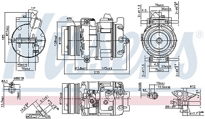 Nissens Kompressor, Klimaanlage [Hersteller-Nr. 890292] für BMW von NISSENS