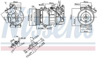 Nissens Kompressor, Klimaanlage [Hersteller-Nr. 890299] für Renault von NISSENS