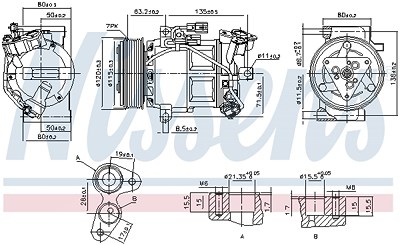 Nissens Kompressor, Klimaanlage [Hersteller-Nr. 890653] für Renault von NISSENS