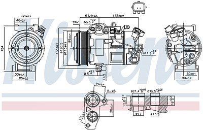 Nissens Kompressor, Klimaanlage [Hersteller-Nr. 890802] für Renault von NISSENS