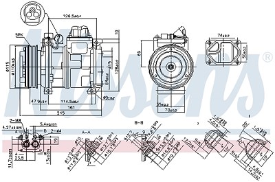 Nissens Kompressor, Klimaanlage [Hersteller-Nr. 89093] für BMW von NISSENS