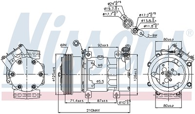 Nissens Kompressor, Klimaanlage [Hersteller-Nr. 89159] für Renault von NISSENS