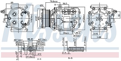 Nissens Kompressor, Klimaanlage [Hersteller-Nr. 89240] für Ford von NISSENS