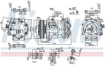 Nissens Kompressor, Klimaanlage [Hersteller-Nr. 89362] für Citroën, Peugeot, Renault von NISSENS