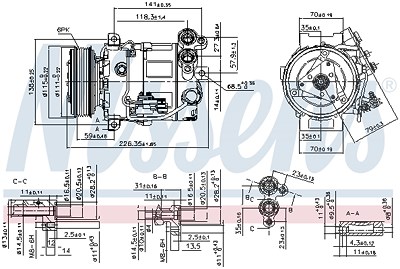 Nissens Kompressor, Klimaanlage [Hersteller-Nr. 89465] für Volvo von NISSENS