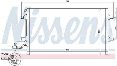 Nissens Kondensator, Klimaanlage [Hersteller-Nr. 940086] für Volvo von NISSENS