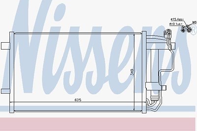 Nissens Kondensator, Klimaanlage [Hersteller-Nr. 940149] für Mazda von NISSENS