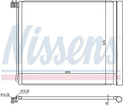 Nissens Kondensator, Klimaanlage [Hersteller-Nr. 940339] für BMW von NISSENS